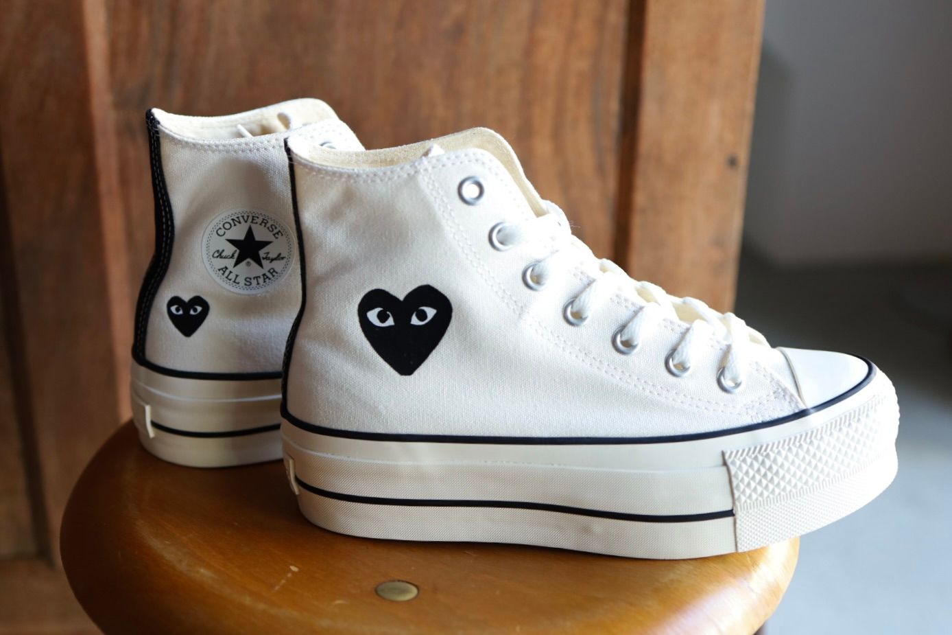 プレイコムデギャルソン PLAY CONVERSE CHUCK TAYLOR(AZ-K124-001-2)WHITE