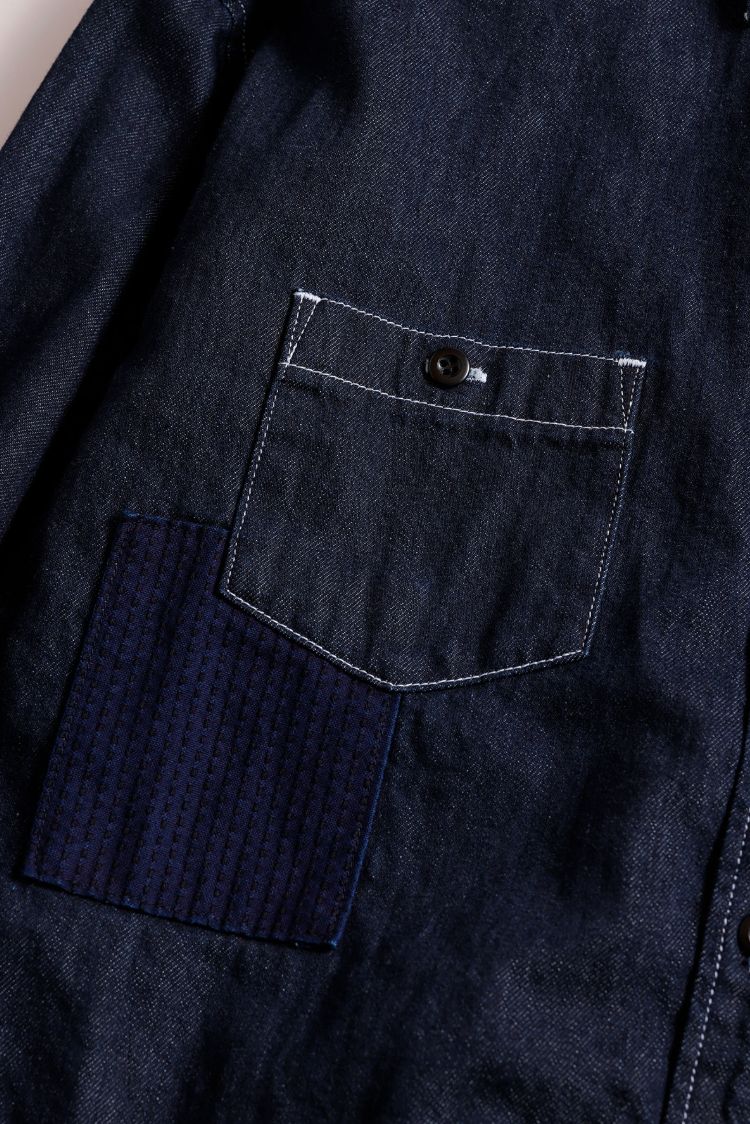 ファンダメンタル デニムシャツ<WOMENS FIT> DENIM SHIRT RINSE(FA25/SH11WR)INDIGO