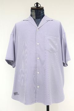 フレッシュサービス 26SS SEERSUCKER STRIPE OPEN COLLAR SHIRT(FSC262-50113)BLUE☆6月13日発売！