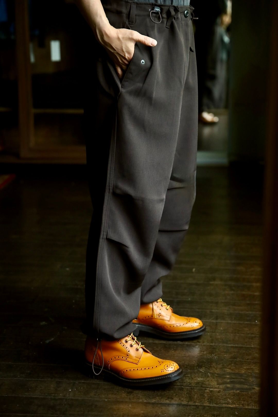 セダンオールパーパス FW24 Tech Wool Over Pant(SD24F-PT03) Chocolate