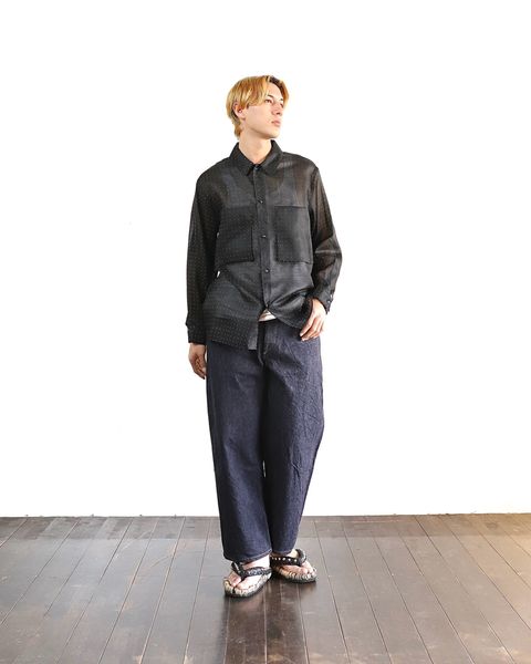 blurhms 24SS 新作Square Dot Gusset PKT Shirt&12.9oz Bias Denim Pants style 2024.3.2