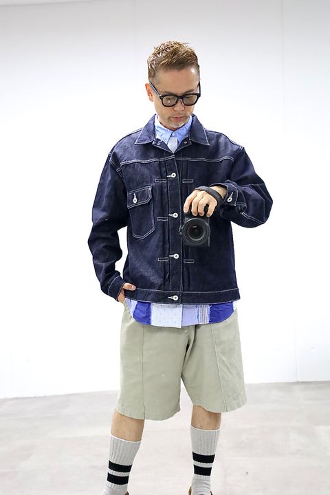 COMME des GARCONS HOMME 26FW 綿反応デニムジャケットスタイル