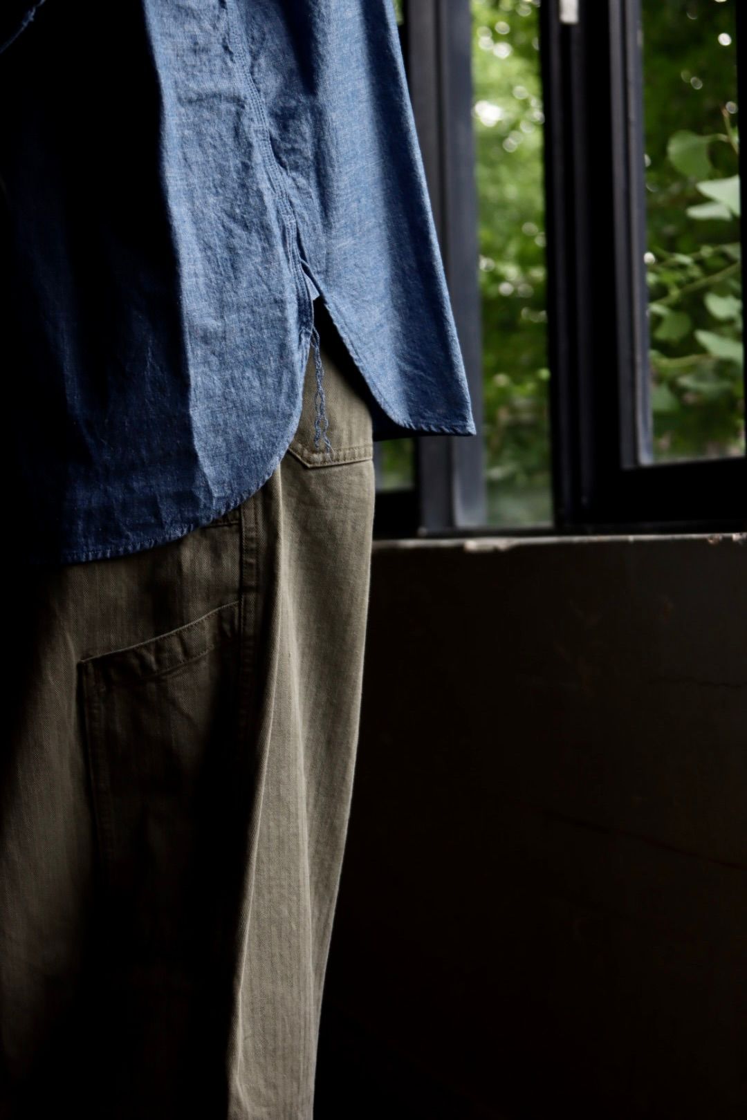 アプレッセ23AWシャツ BB Washed Chambray Shirt(23SAP-02-09M)INDIGO