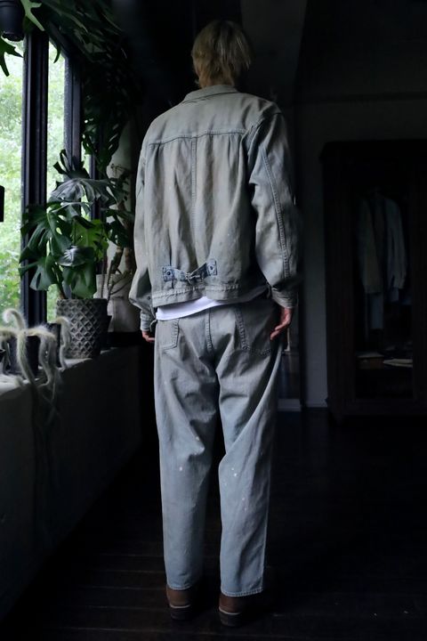 A.PRESSE STYLE2 1st delivery 1st Type Denim Jacket&Washed Denim Wide Pants style 2024.6.21