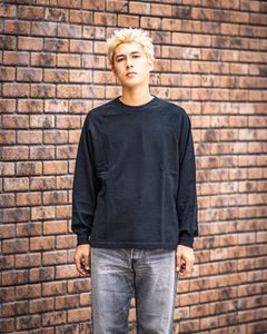 blurhms 25FW Co/Silk Nep Raglan Tee(BHS24F037F25)Black☆8月29日(金)新作発売！