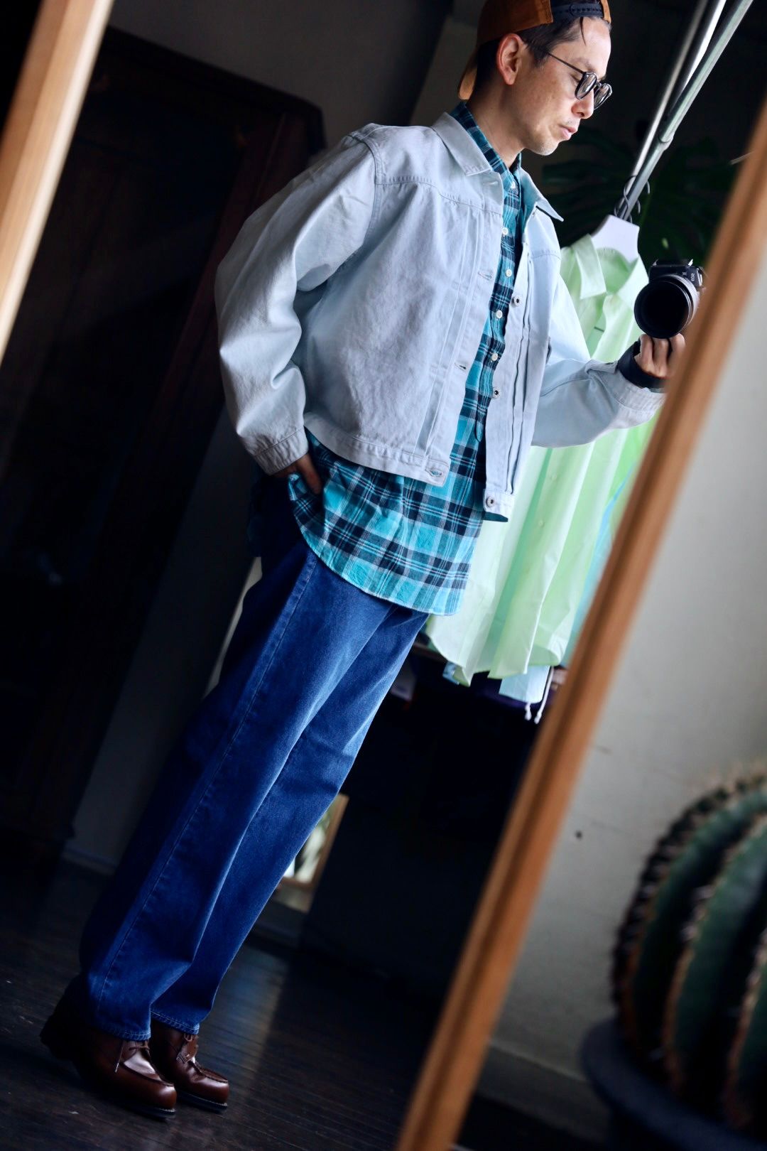 ファウンダ 25SS DENIM TRACKER JACKET(015D251007)FADE