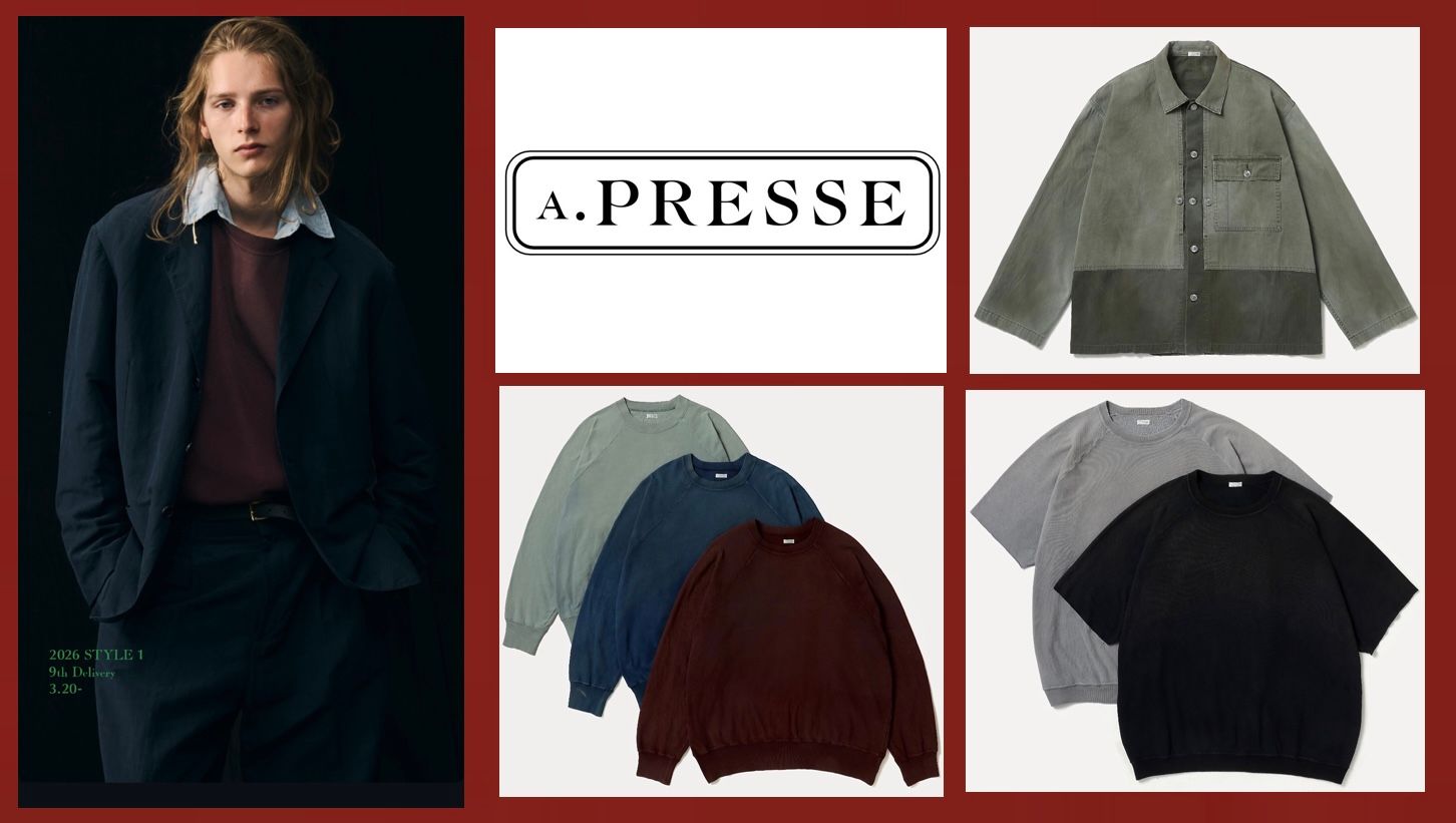 A.PRESSE 2026 STYLE1 9th Delivery 3月20日(金)発売！