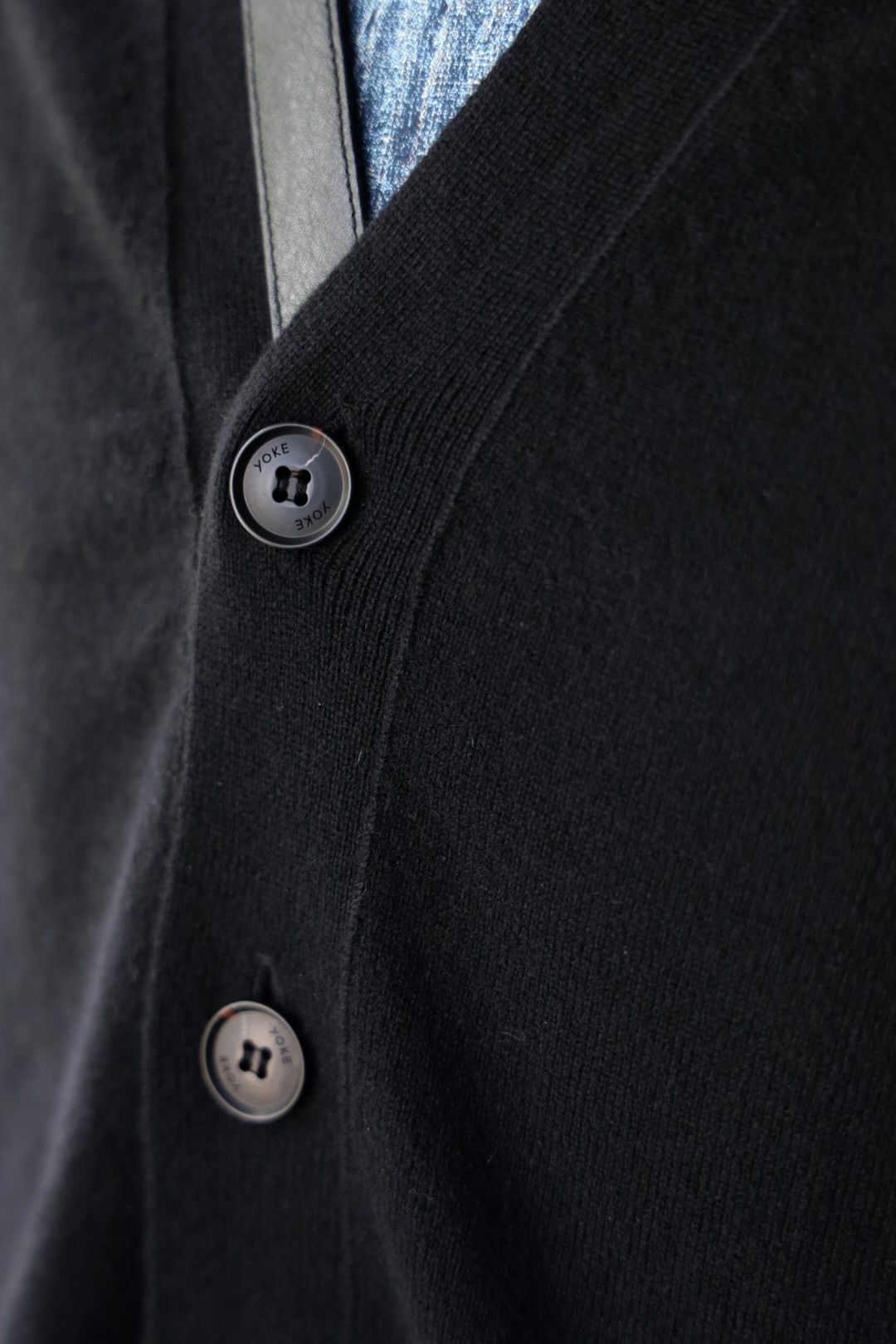 ヨーク 25FW FINE GAUGE CARDIGAN(YK25FW01125S)BLACK☆9月6日(土)発売！