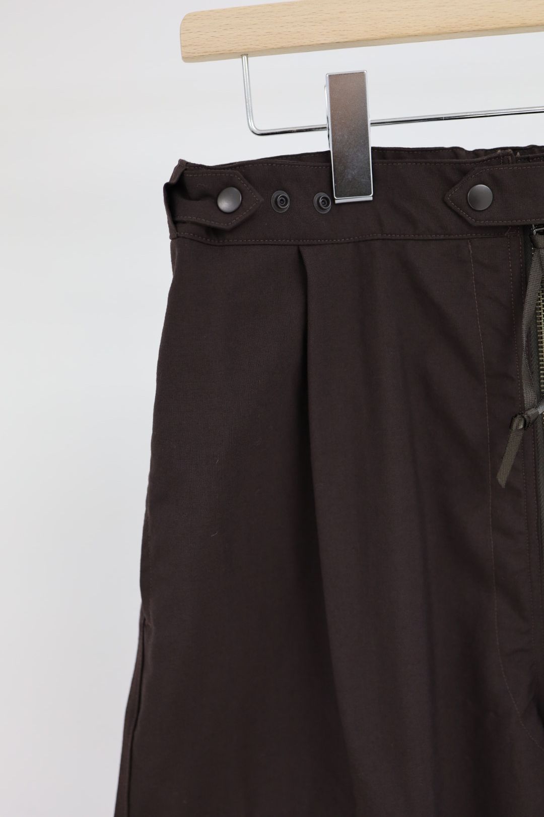 プロダクトトゥエルブ SS26 High Count Wool Flight Pants (26SS-PPT03)BROWN