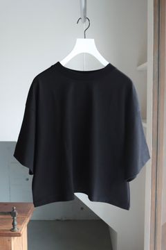 Graphpaper 25AW Women's  Tri Spun Cotton Balloon Sleeve Tee(GL253-70306)BLACK
