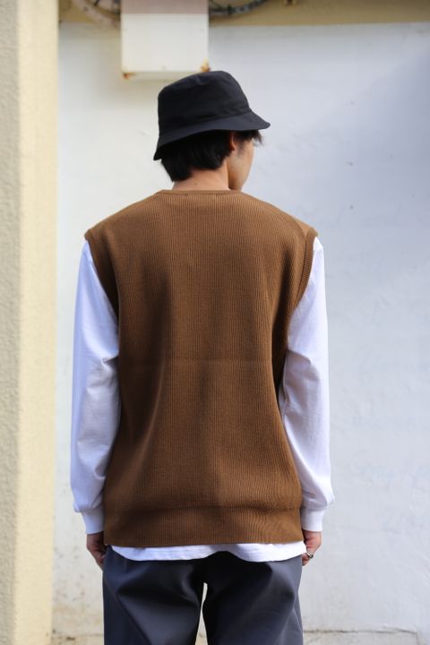 Graphpaper High Density Knit Vest "CAMEL" Style 2020.9.19.