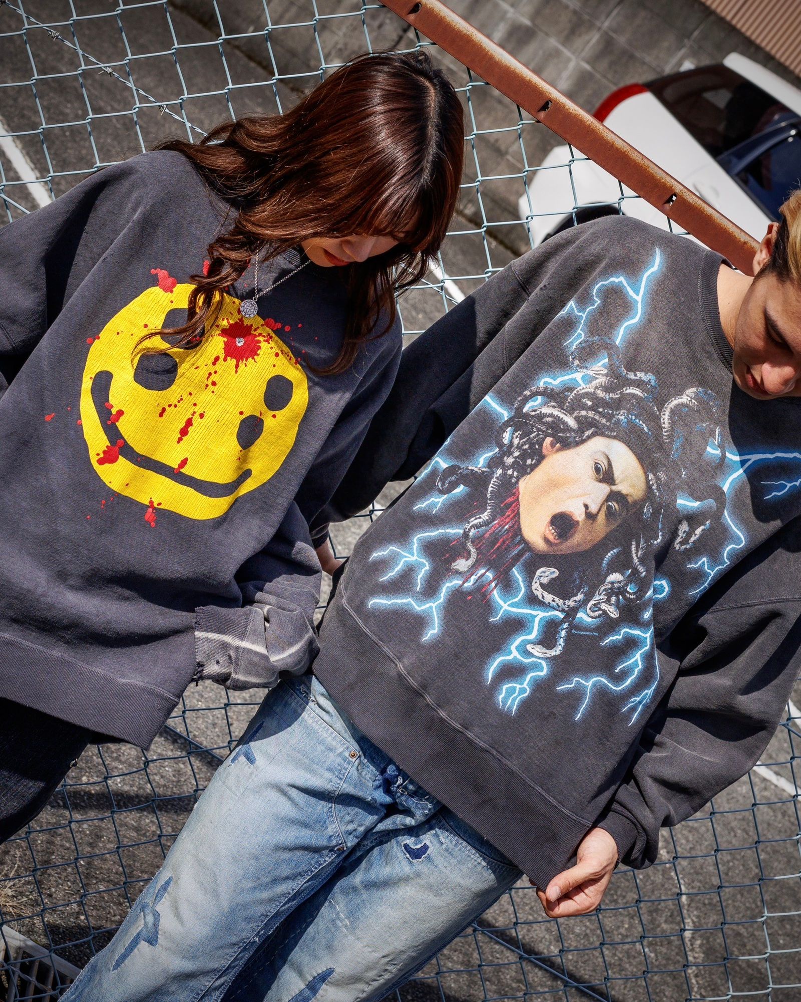 セントマイケル 新作SMILE CP_CREW SWT＆MEDUSA CREW SWT style.2024.11.8