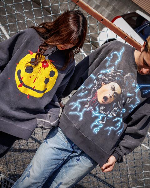 セントマイケル 新作SMILE CP_CREW SWT＆MEDUSA CREW SWT style.2024.11.8