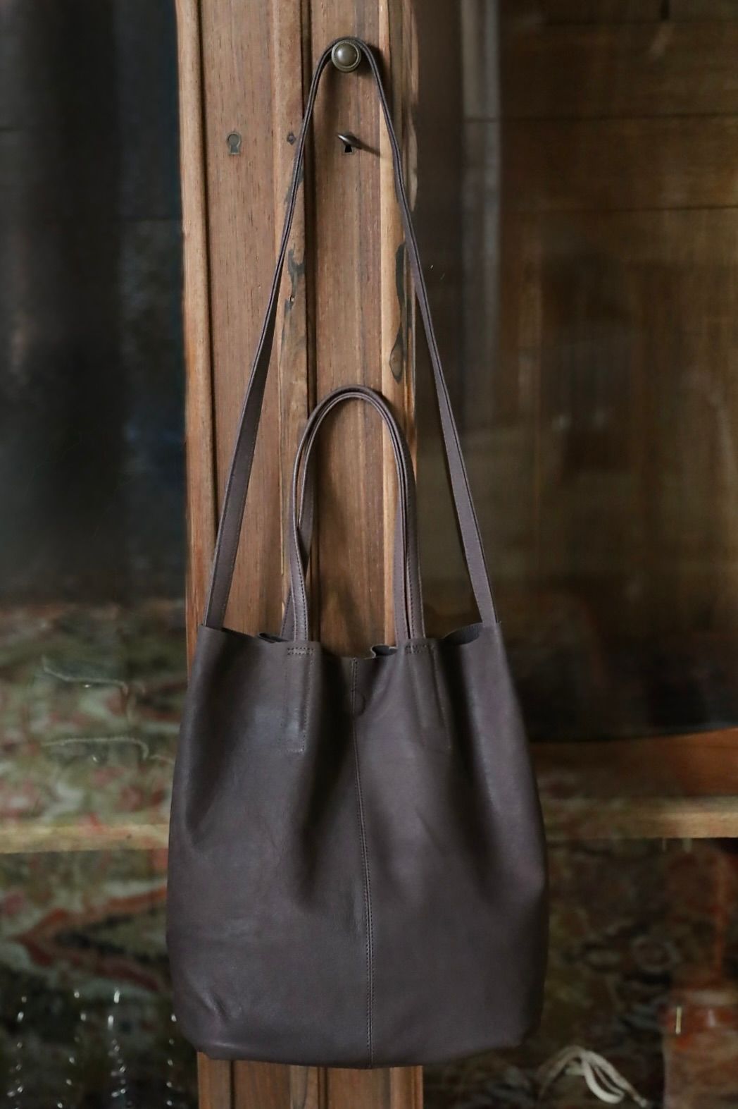 Morphee / モルフェ 【Nubuck】3WAY MEDIUM TOTE(ML-NDBR)DARK BROWN☆新作発売！