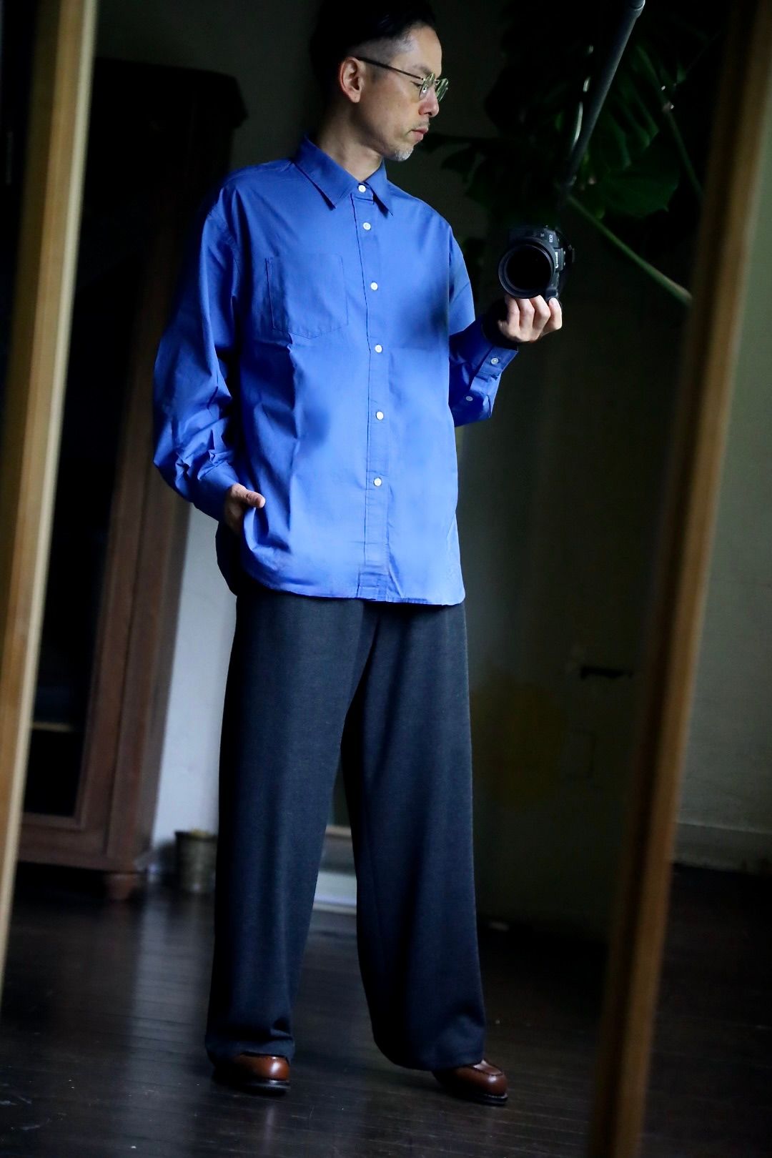 フレッシュサービス CORPORATE UNIFORM L/S SHIRT(FSC253-50105B)BLUE☆8月9日(土)発売！