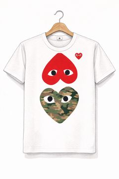 プレイコムデギャルソン REDエンブレムハートTシャツ(CAMO×RED)☆新作発売！
