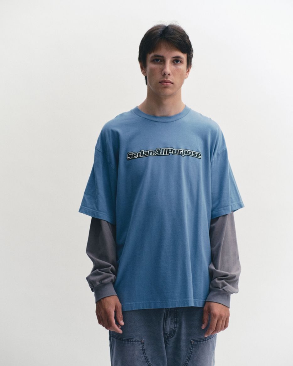 セダンオールパーパス 26SS Skate Logo Layered L/S Tee(SD26S-CT05)Slate x Grey☆3月7日(土)発売！