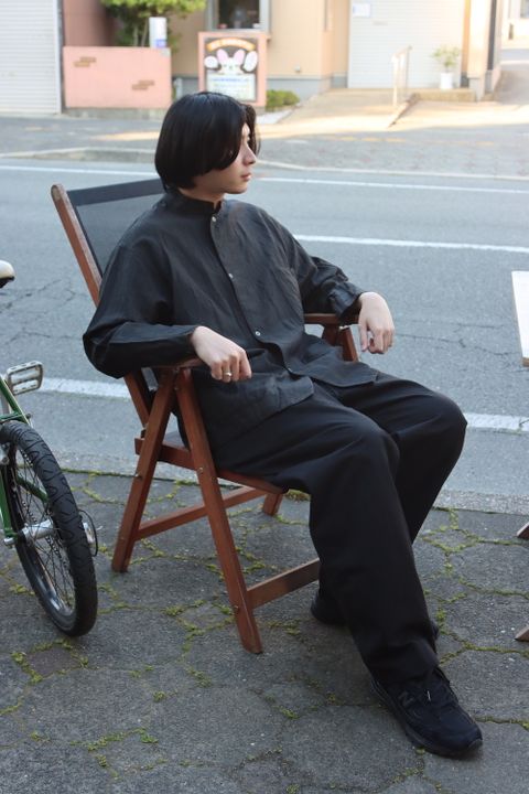 YOKE IN STRIPE SLEEPING SHIRT JACKET style.2022.5.4