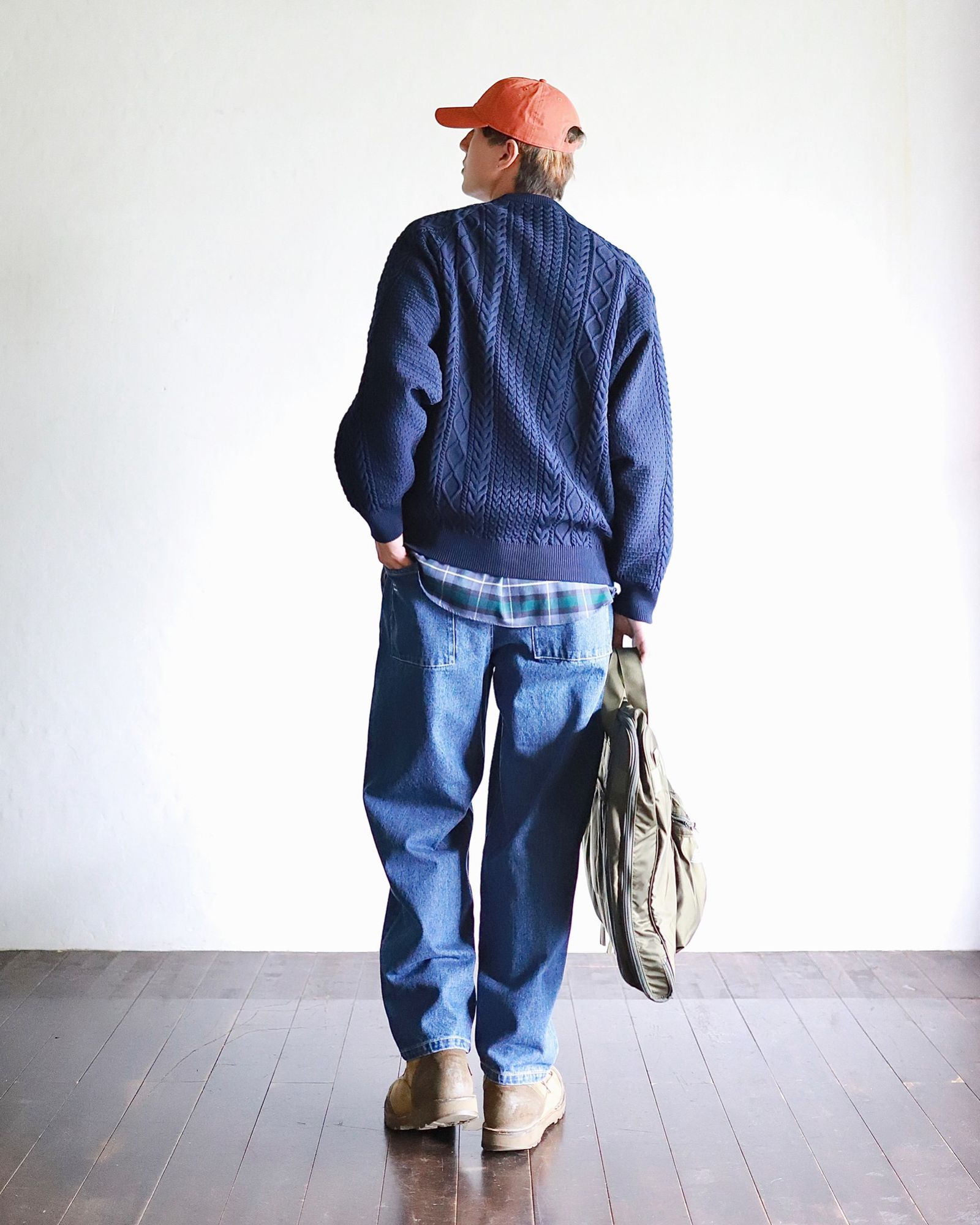 FreshService新作FISHERMAN TECH SWEATER"NAVY"スタイル