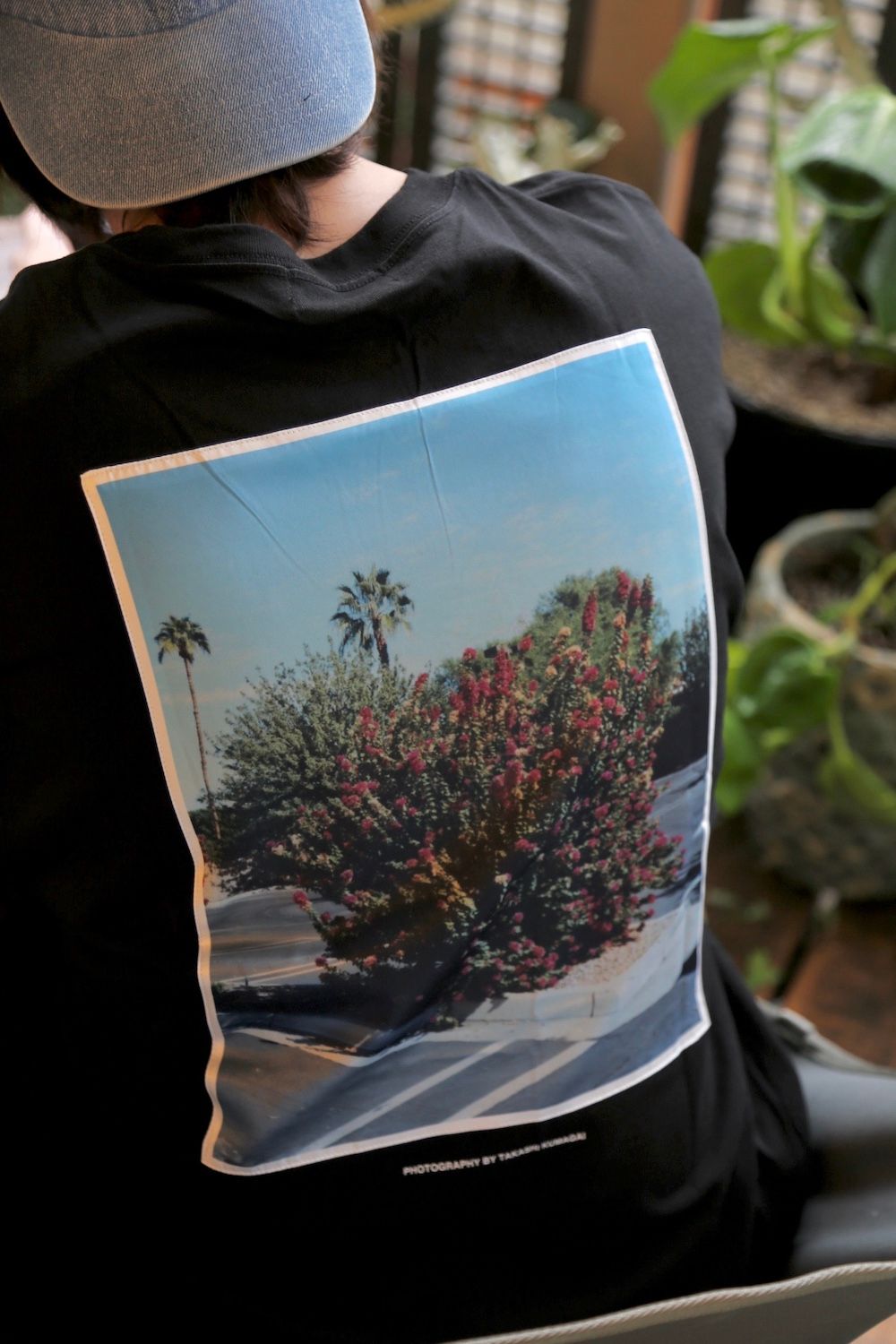 WIND AND SEA SEA "flower"PHOTO (SATIN) T-SHIRT(WDS-20S2-CS-07)"BLACK"style.2020.7.10.