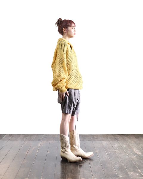 YOKE 新作SILK MOHAIR PULLOVER SWEATER style.2024.2.3
