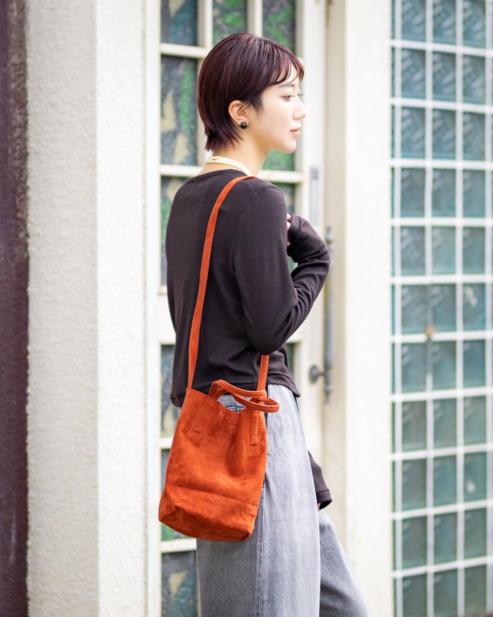 Morphee / モルフェトートバッグ 2WAY SMALL TOTE(SHORT) SUEDE[TERACCOTTA]☆新作発売！
