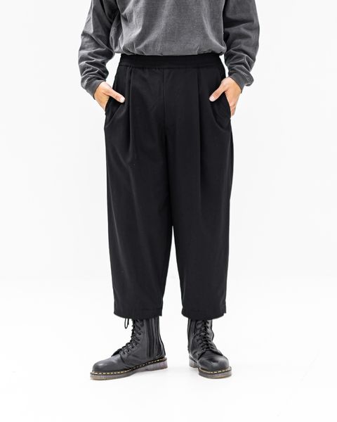 グラフペーパー 25AW Fulled Wool Gabardine Wide Easy Pants(GM253-40326)BLACK☆9月13日(土)12:00発売！