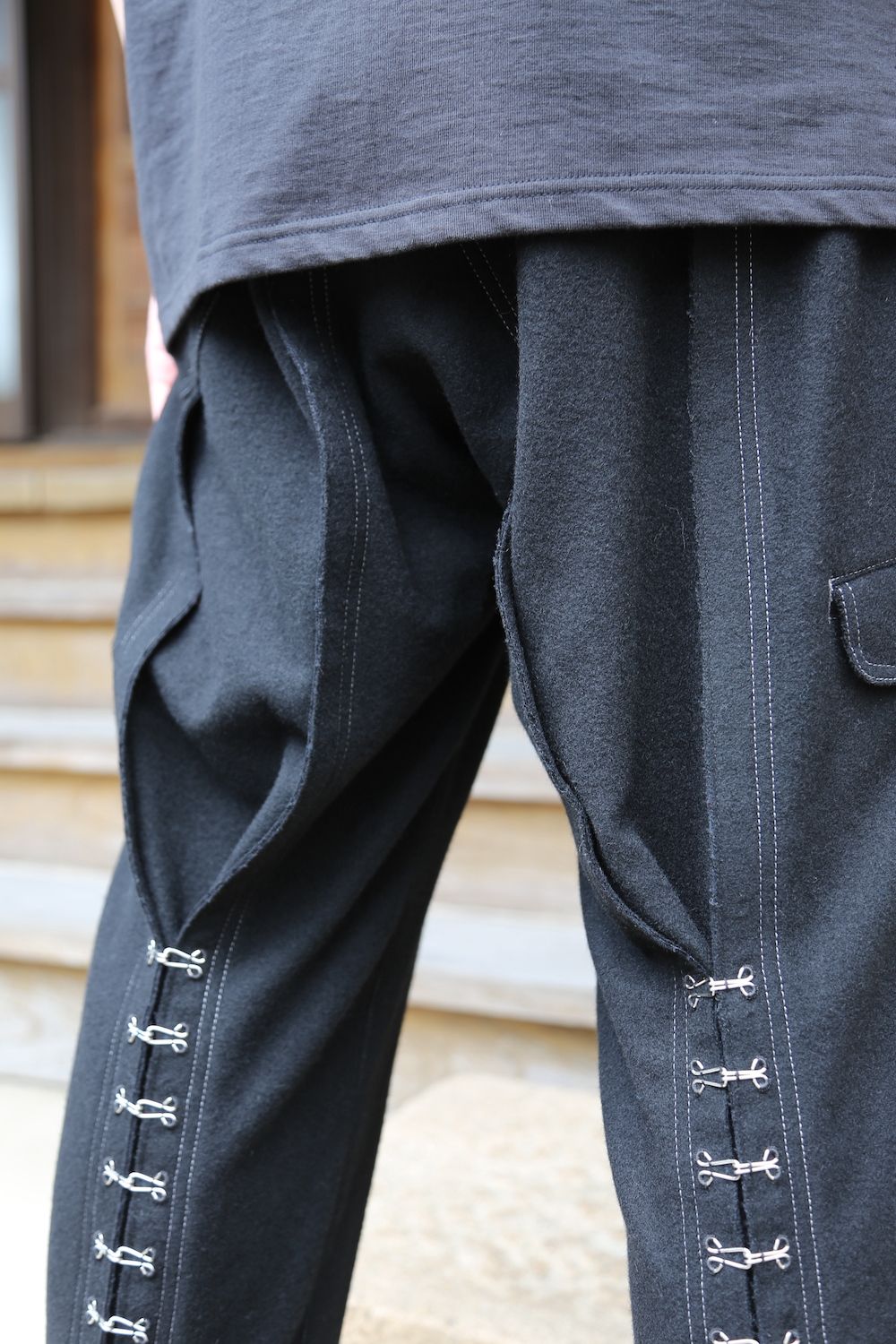 yohji yamamoto Y-ホック付きPフラノ PANTS(HX-P32-118) style.2021.7.11