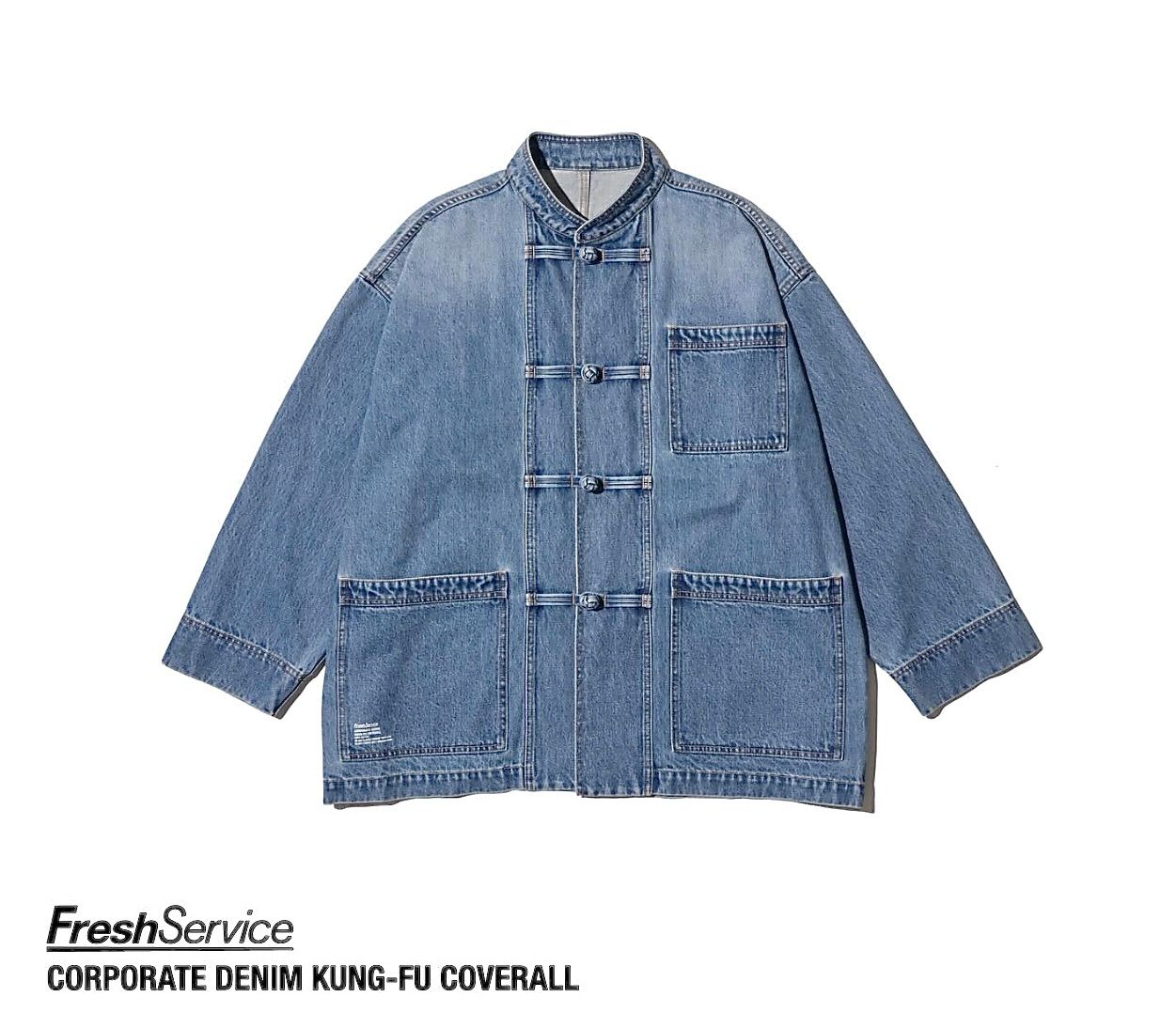フレッシュサービスCORPORATEDENIM KUNG-FU COVERALL FreshService_CORPORATE_DENIM_K