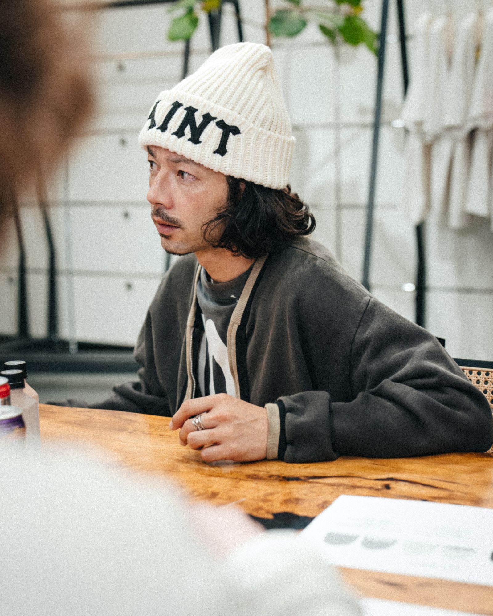 セントマイケル 26AW SAINT KNIT CAP(SM-MK1-0000-079)WHITE☆10月10日(土)発売！