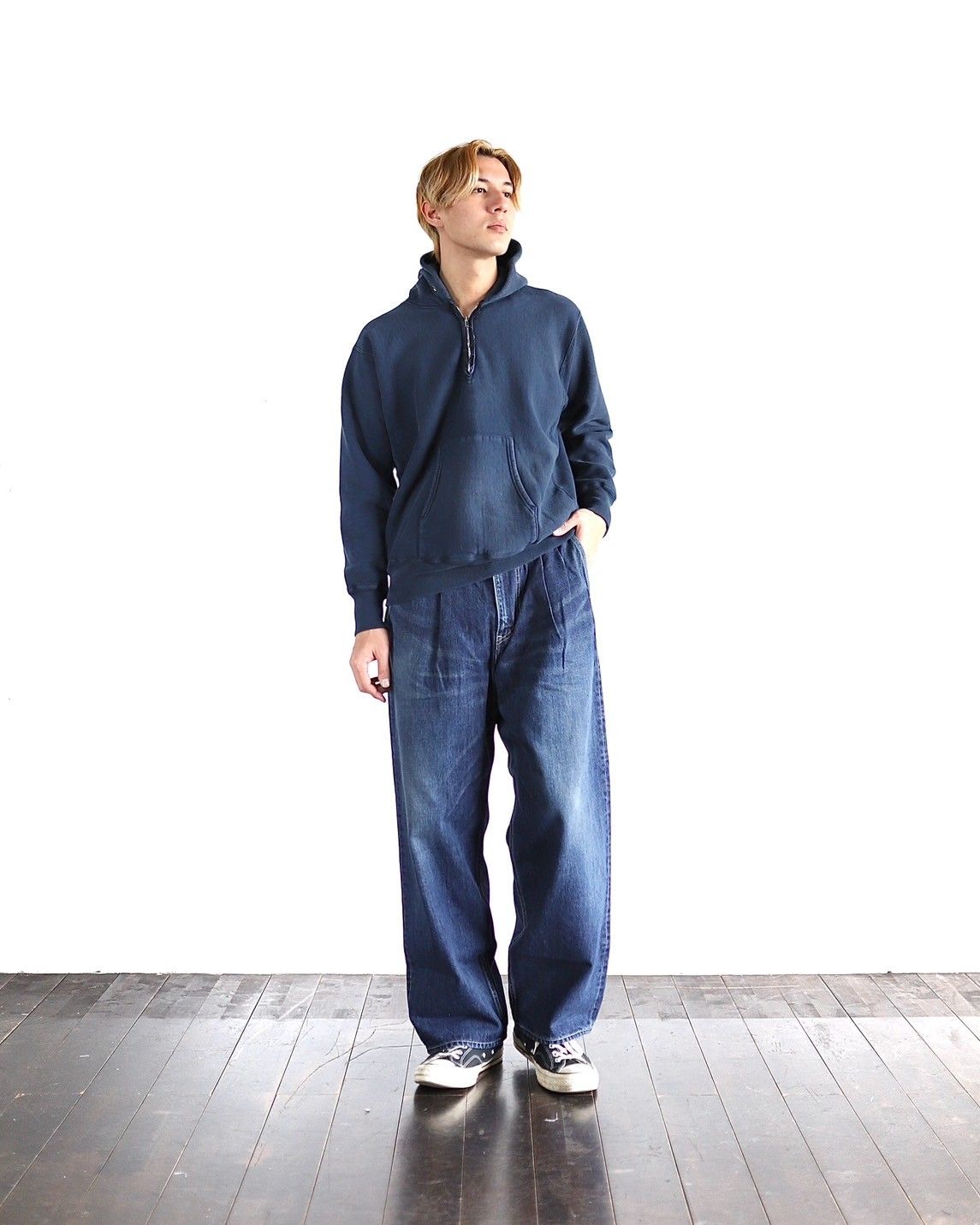 Graphpaper - グラフペーパー24SS Selvage Denim Two Tuck Pants(GU241 