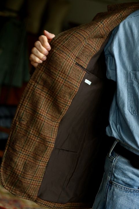 A.PRESSE 2026 STYLE2 Washed Alpaca Wool Tweed Jacketスタイル