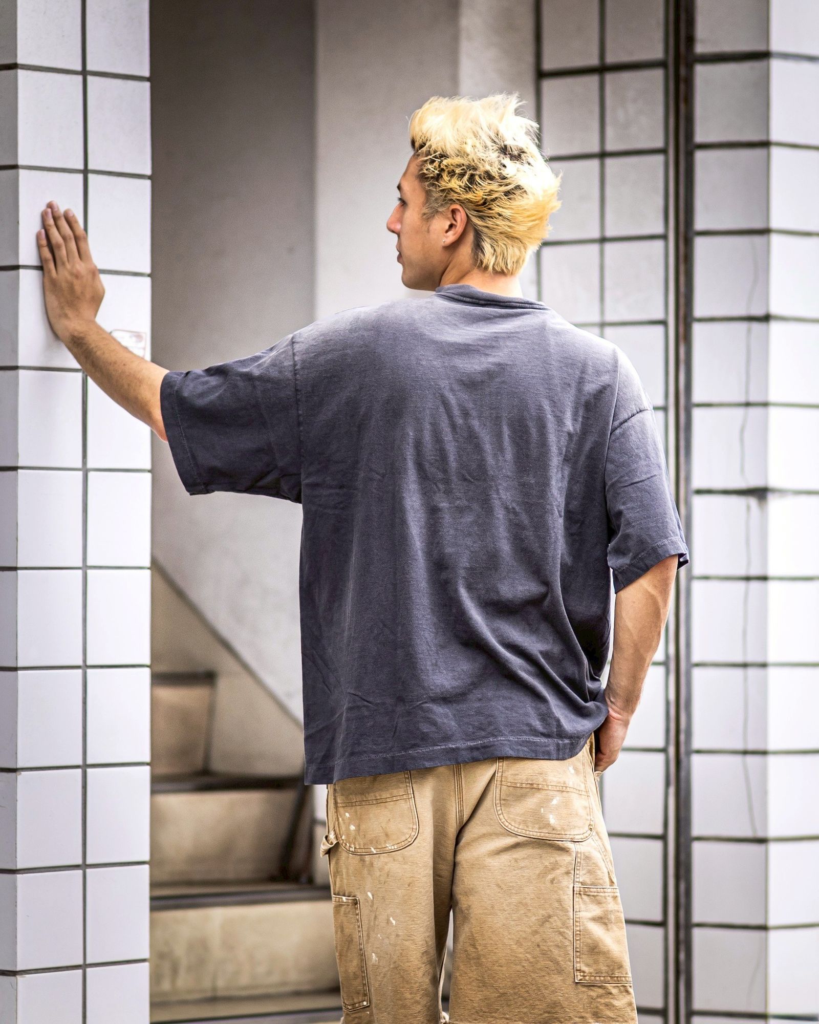 セントマイケル Tシャツ EGG SS TEE(SM-HR8-0000-007)BLACK
