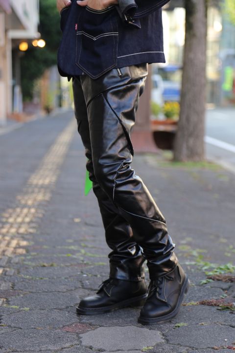 sulvam Grafting pants"BLACK"Style.2020.8.24.