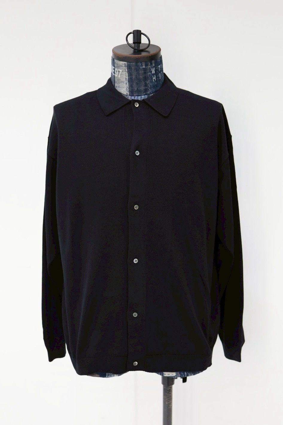 グラフペーパー26SS Suvin High Gauge Knit Oversized L/S Shirts (GU261-80263B)BLACK☆1月17日(土)発売！