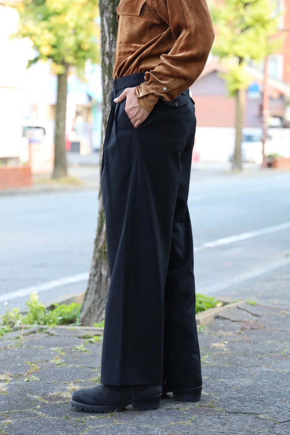 MARKAWARE Organic Wool Survival Cloth® Triple Pleated Wide Trousers☆新規お取り扱いスタート