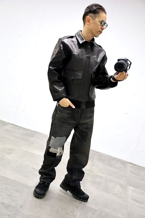 Yohji Yamamoto × NEIGHBORHOOD ホースレザージャケットスタイル