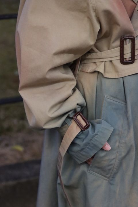 YOKE 新作SPRAY PRINTED TRENCH COAT style.2023.1.24