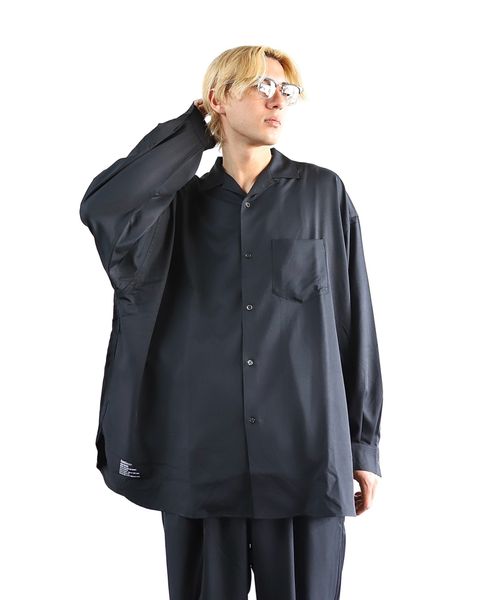 フレッシュサービス 24SS COOLFIBER OPEN COLLAR L/S SHIRT style 2024.4.5