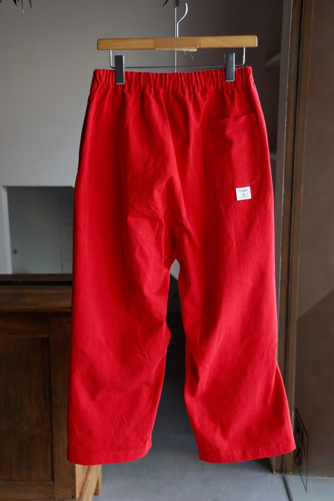 Gurank 25FW Loop wheel HT pants (2560S)RED☆新作発売！