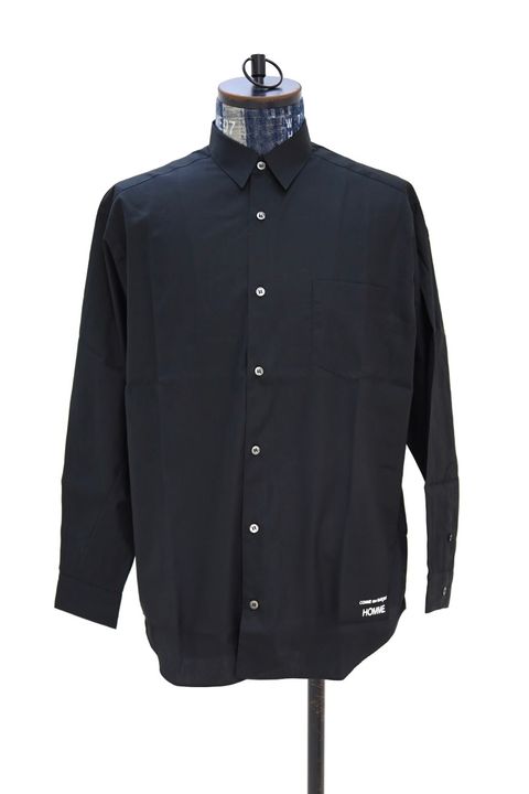 コムデギャルソンオム 綿ブロードL/Sシャツ(HQ-B102-051)BLACK☆2月6日(金)発売！