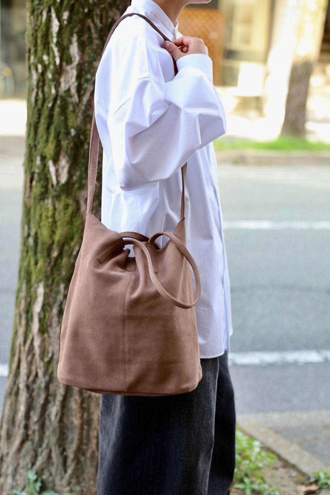 Morphee / モルフェトートバッグ 3WAY MIDIUM TOTE(SHORT)SUEDE [ELEPHANT]☆新作発売！