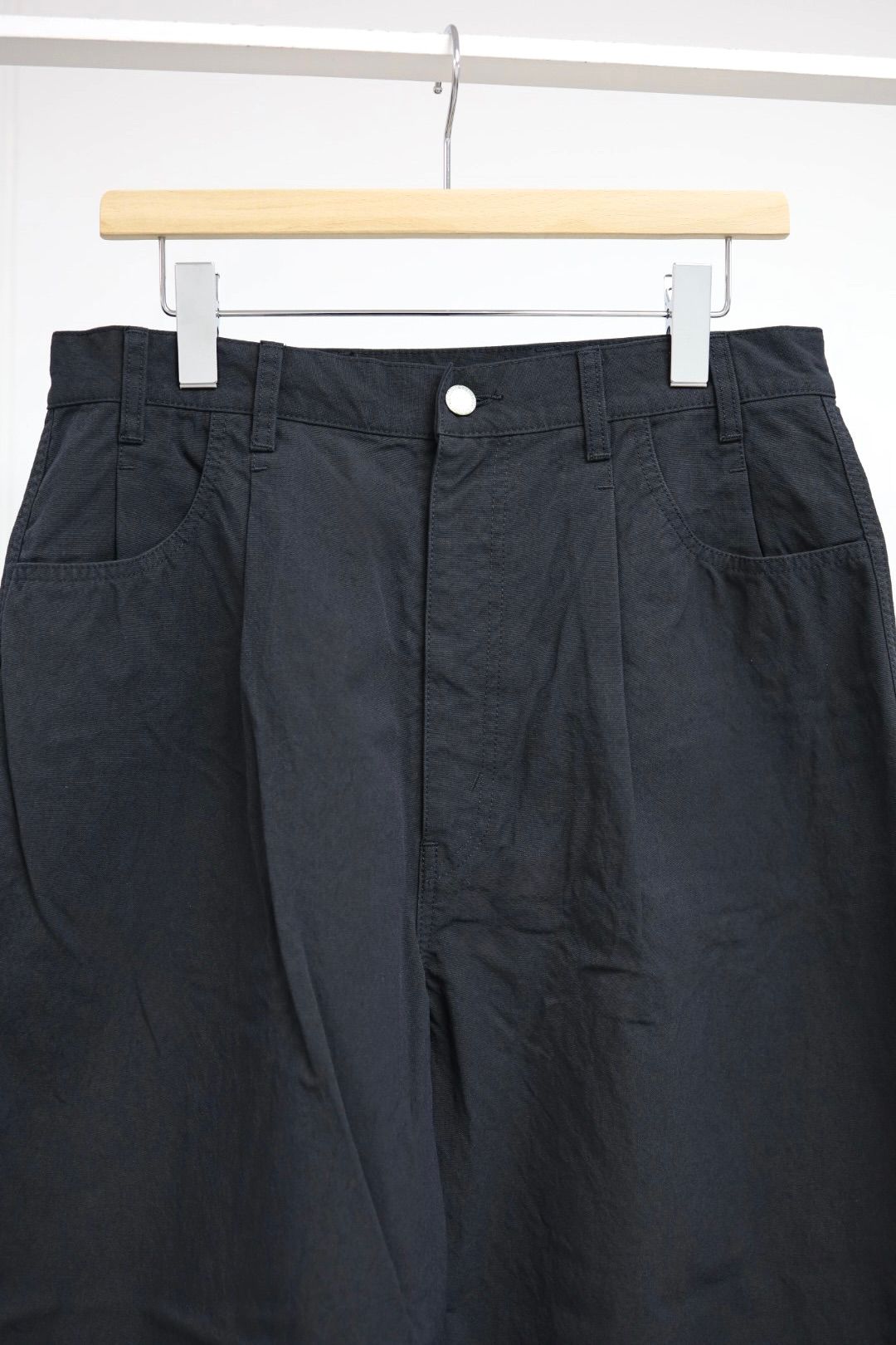 コムデギャルソンオム26SS ナイロンオックス製品染ワークパンツ(HQ-P003-051)BLACK☆2月6日(金)発売！