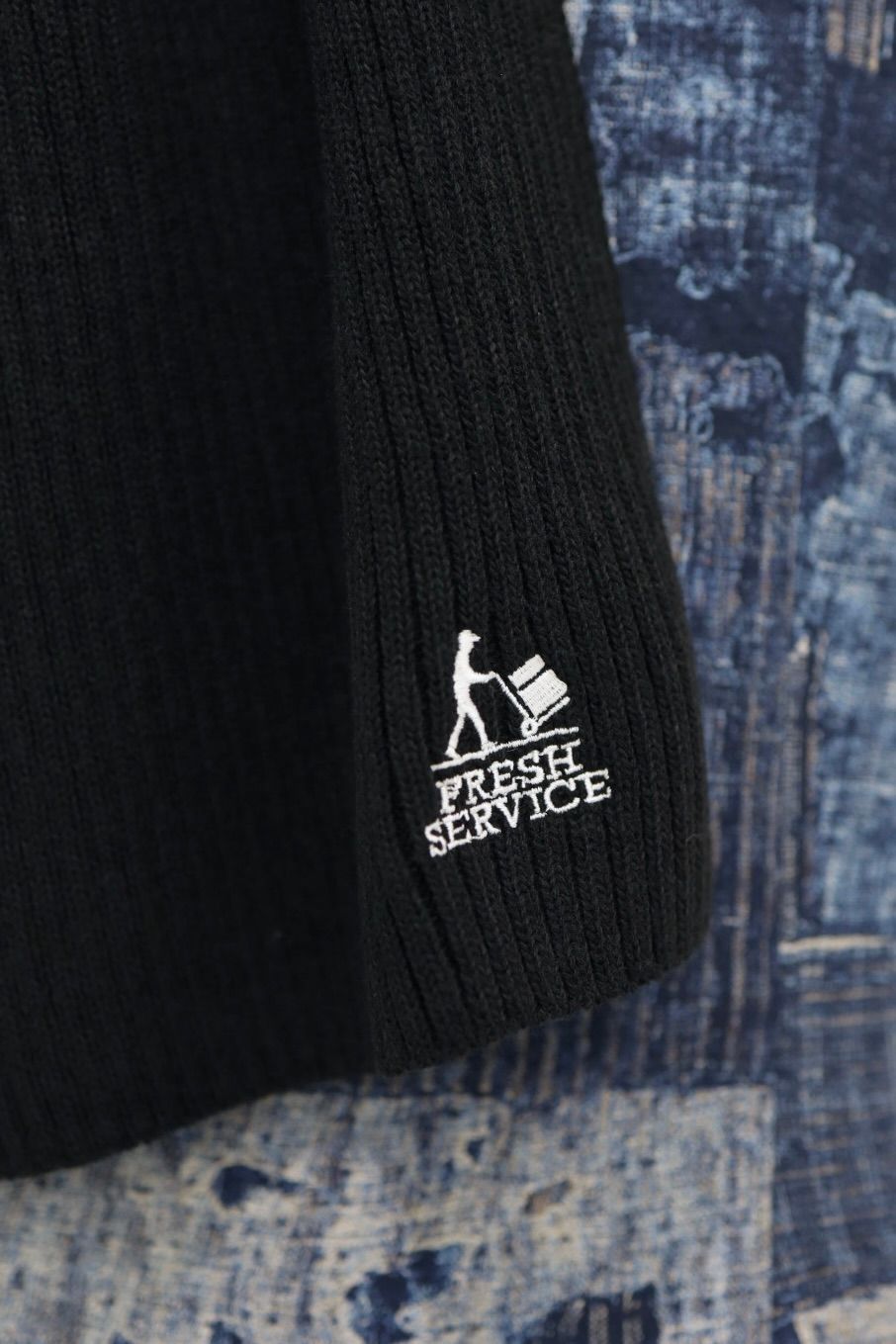 フレッシュサービスTHERMAL RIB KNIT SCARF(FSP254-90067)BLACK☆11月15日(土)発売！