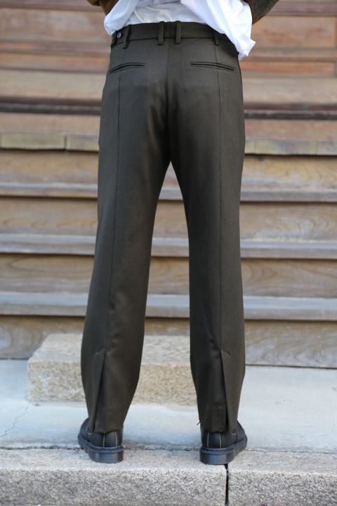 JUNYA WATANABE CDG MAN ウールメルトン×ウールナイロンツイードコート Style.2020.10.18.