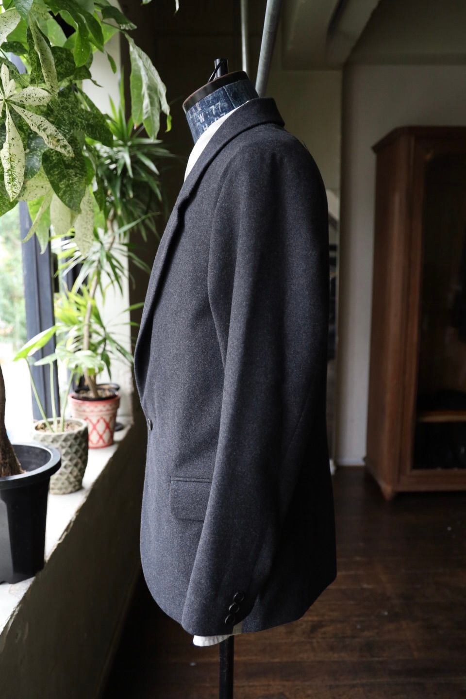 アプレッセ 2025 STYLE2 Wool Flannel Jacket(25AAP-01-34)CHARCOAL☆9月27日(土)発売！