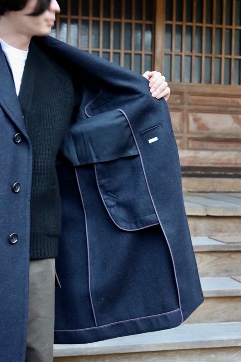 A.PRESSE Chester Coat(21AAP-01-03H)NAVY style