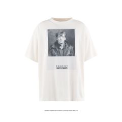 セントマイケル25SS Robert Mapplethorpe TシャツPORTRAIT MT_SS TEE(SM-HR8-0000-C16)WHITE
