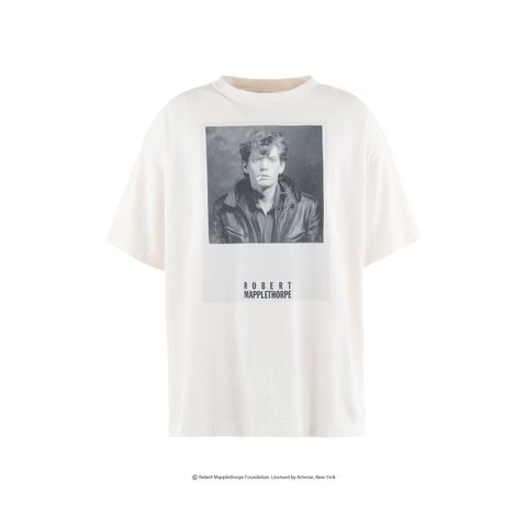 セントマイケル25SS Robert Mapplethorpe TシャツPORTRAIT MT_SS TEE(SM-HR8-0000-C16)WHITE