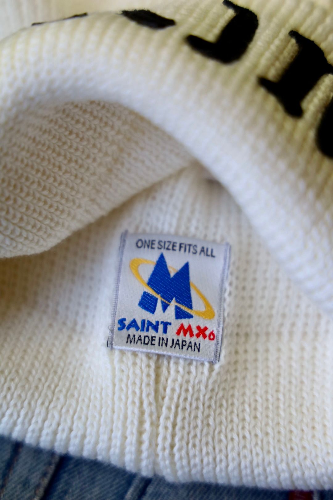 セントマイケル SAINT KNIT CAP(SM-YS1-0000-082)WHITE☆再入荷しました！